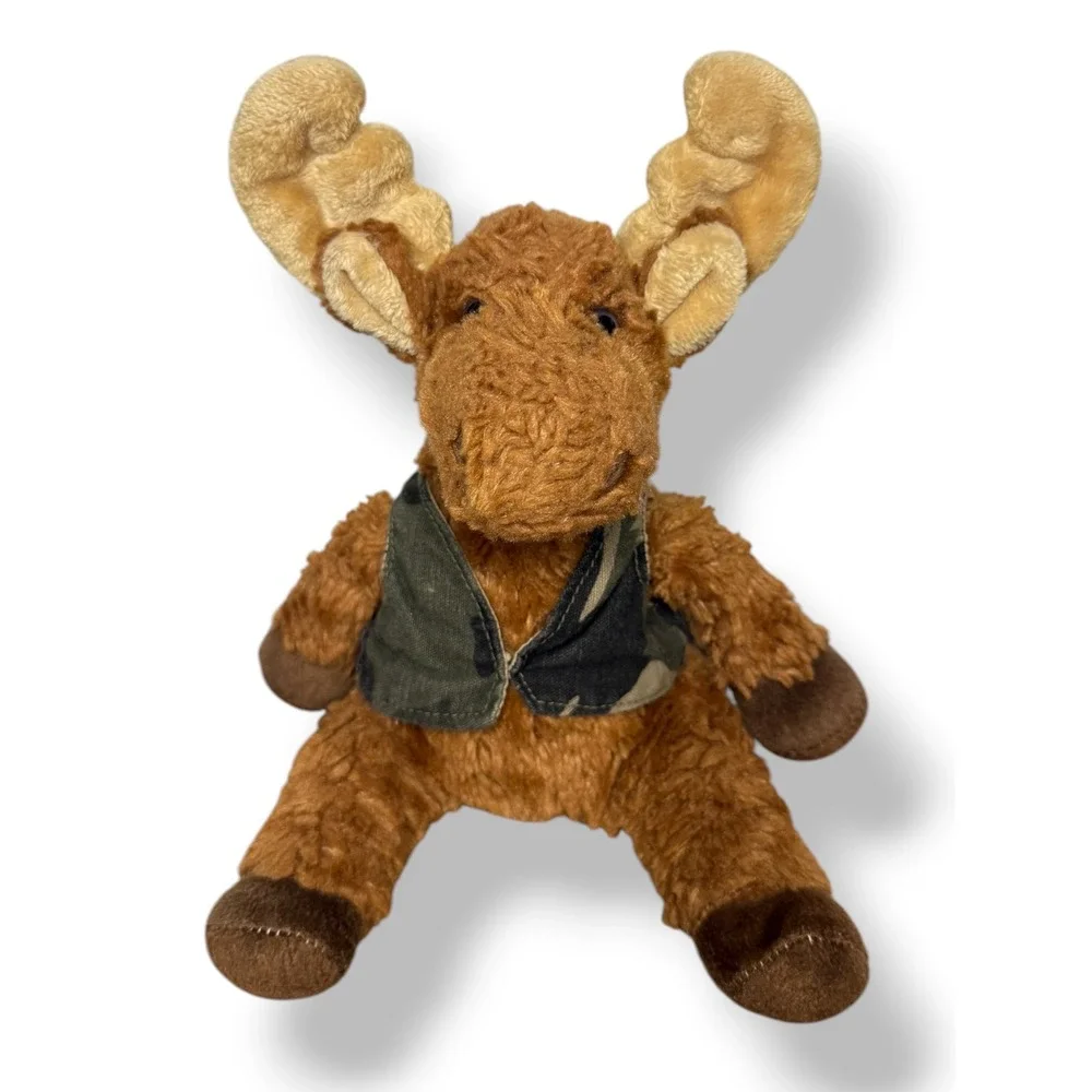 Douglas Cuddle Toys Moose with Vest 7736 Plush Stuffed Animal